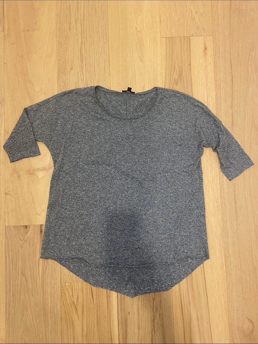 Topshop Heather Gray Relaxed Top